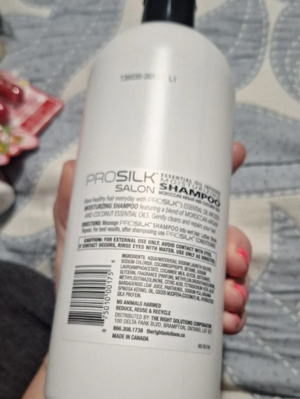 Pro Silk Salon Moisturizing Shampoo — White (Moroccan Argan & Coconut)